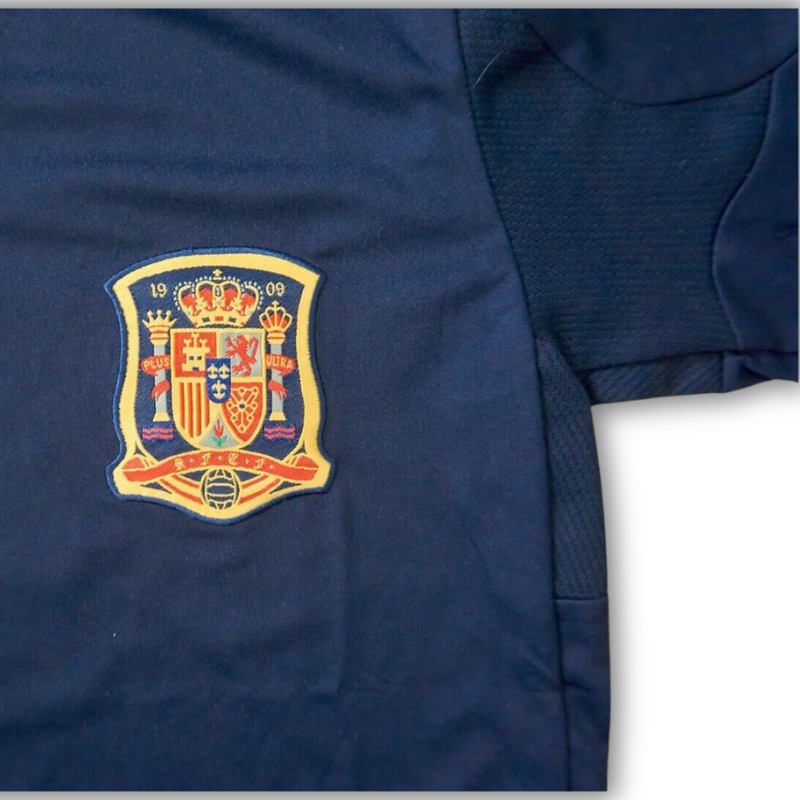 Camisa Seleção da Espanha II 2010 Azul - Modelo Retrô