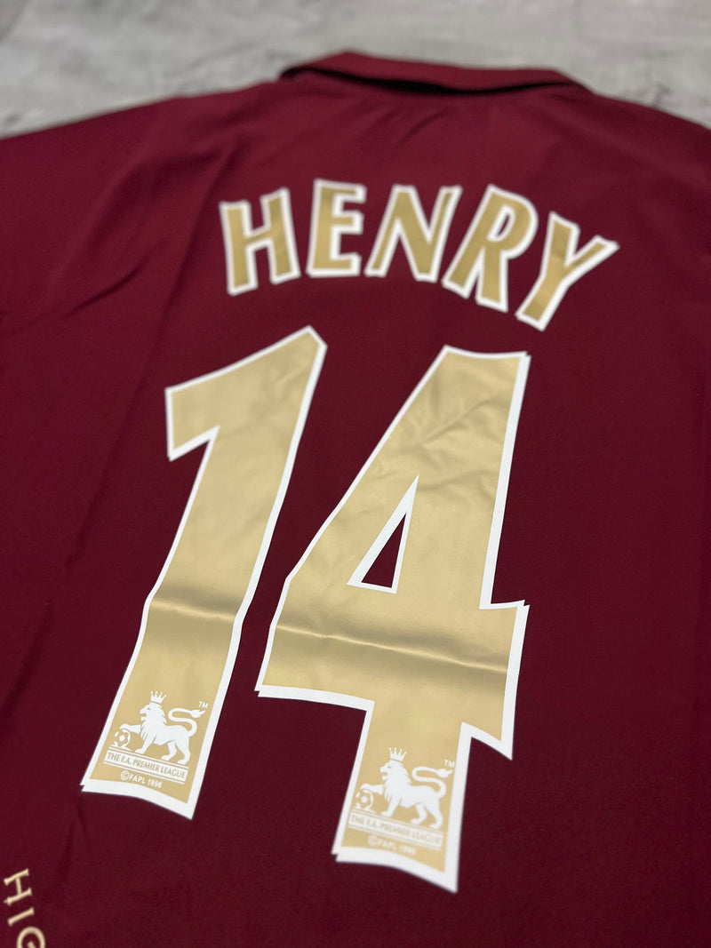 Camisa Retrô Arsenal I 2005/06 Vinho - Modelo Retrô