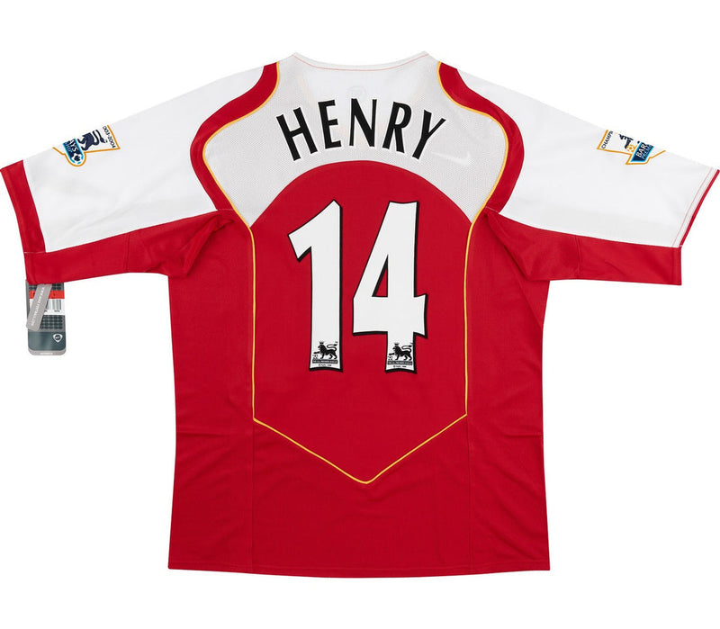 Camisa Arsenal 2004/05 Masculina Vermelho - Modelo Retrô