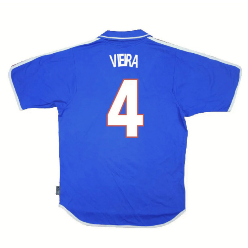 Camisa Seleção França 2000 Masculina Azul - Modelo Retrô