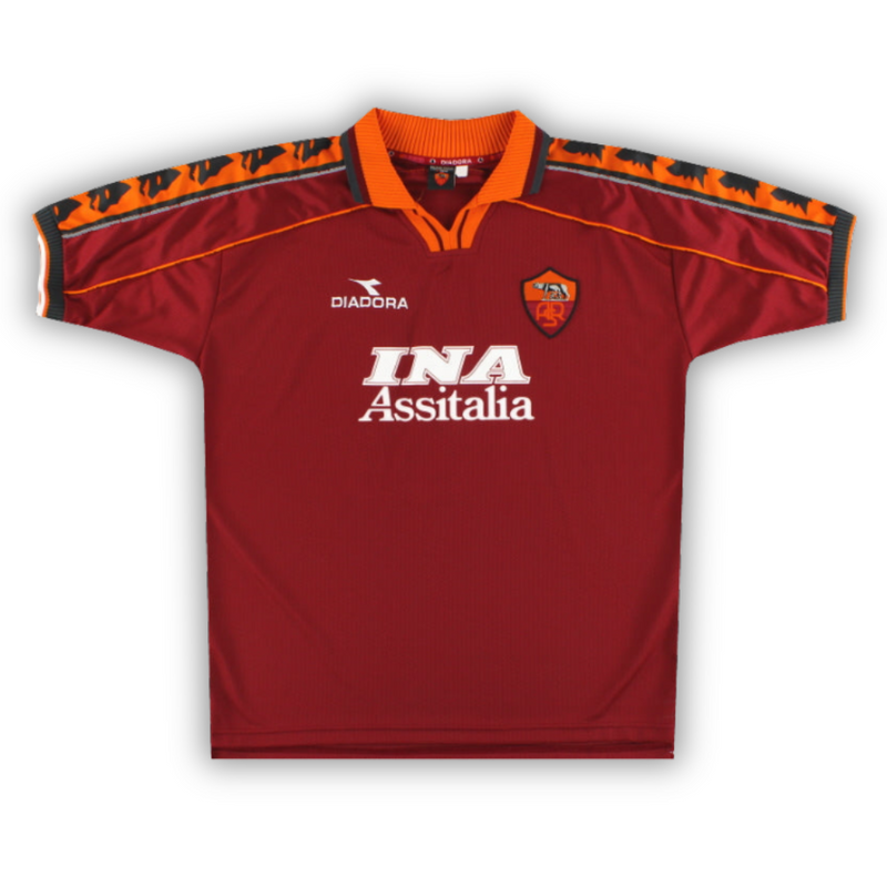 Camisa Roma 1998/99 Vermelha - Modelo Retrô