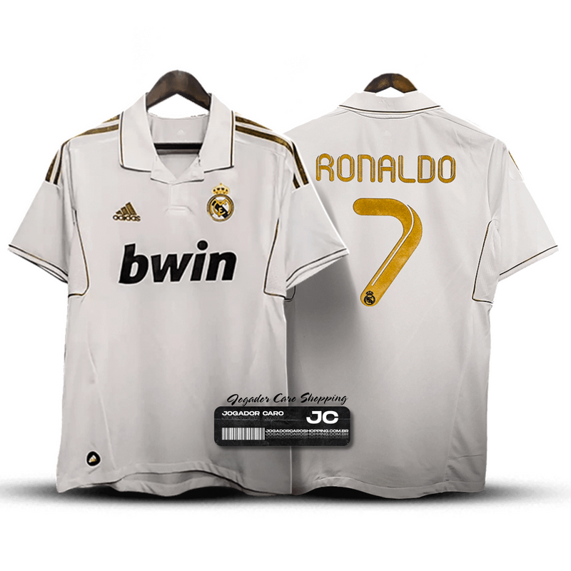 Camisa Real Madrid 2011/12 Branca - Modelo Retrô