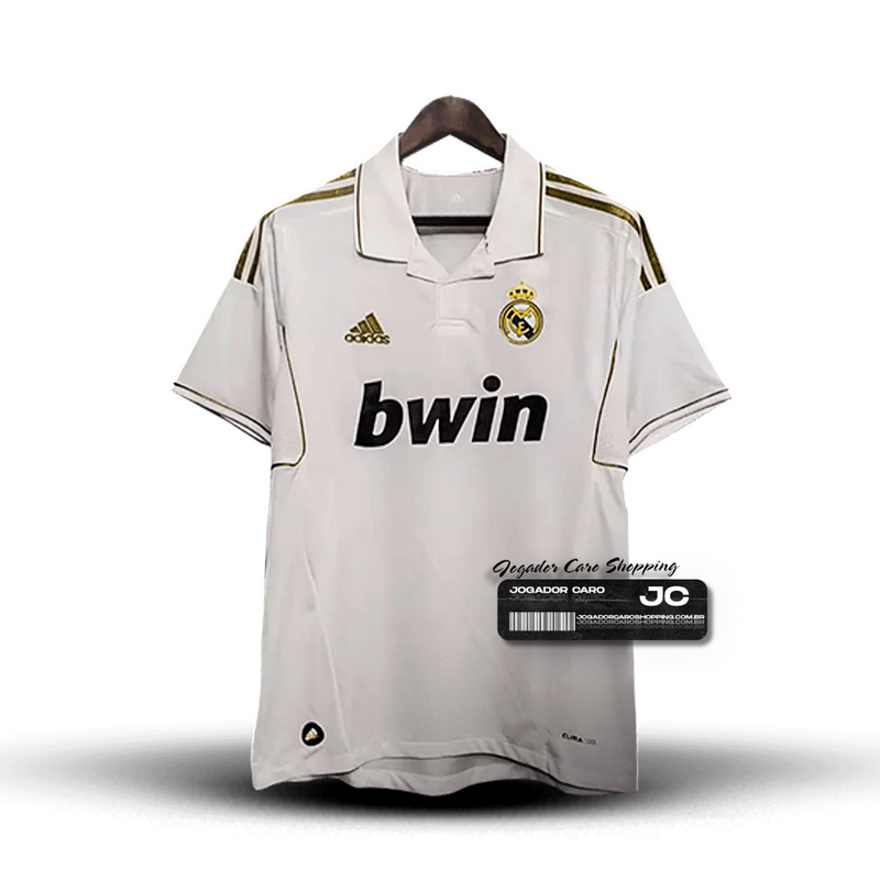 Camisa Real Madrid 2011/12 Branca - Modelo Retrô