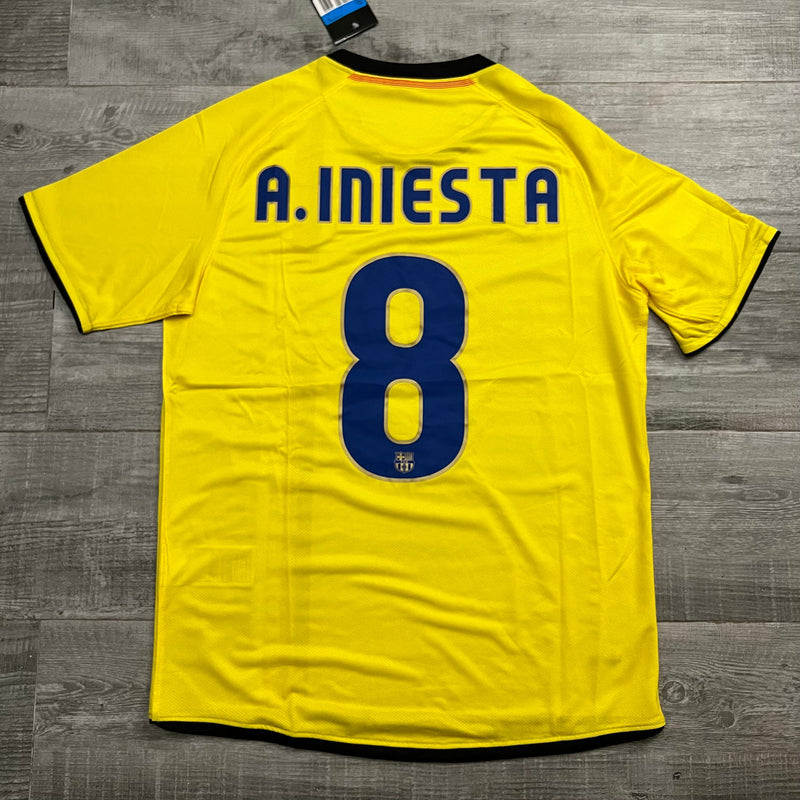 Camisa Barcelona 2008/09 Amarelo - Modelo Retrô