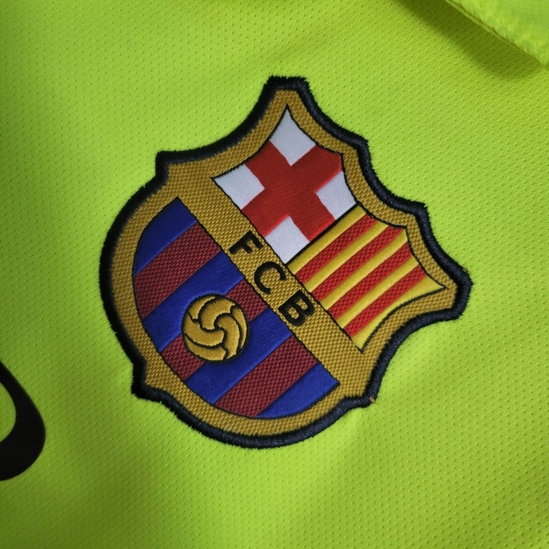 Camisa Barcelona II 2014/15 - Masculina Amarela - Modelo Retrô
