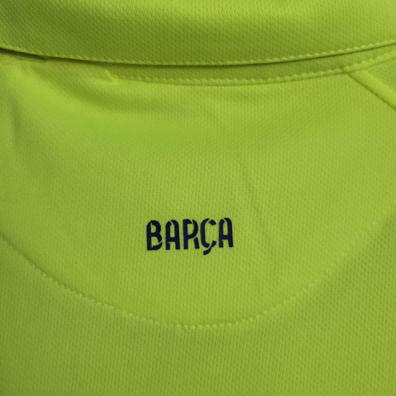 Camisa Barcelona II 2014/15 - Masculina Amarela - Modelo Retrô