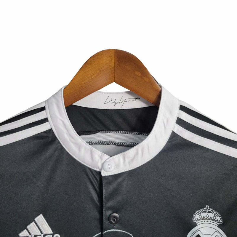 Camisa Real madrid lll Preta 2014/15 Manga Longa Masculina - Modelo Retrô