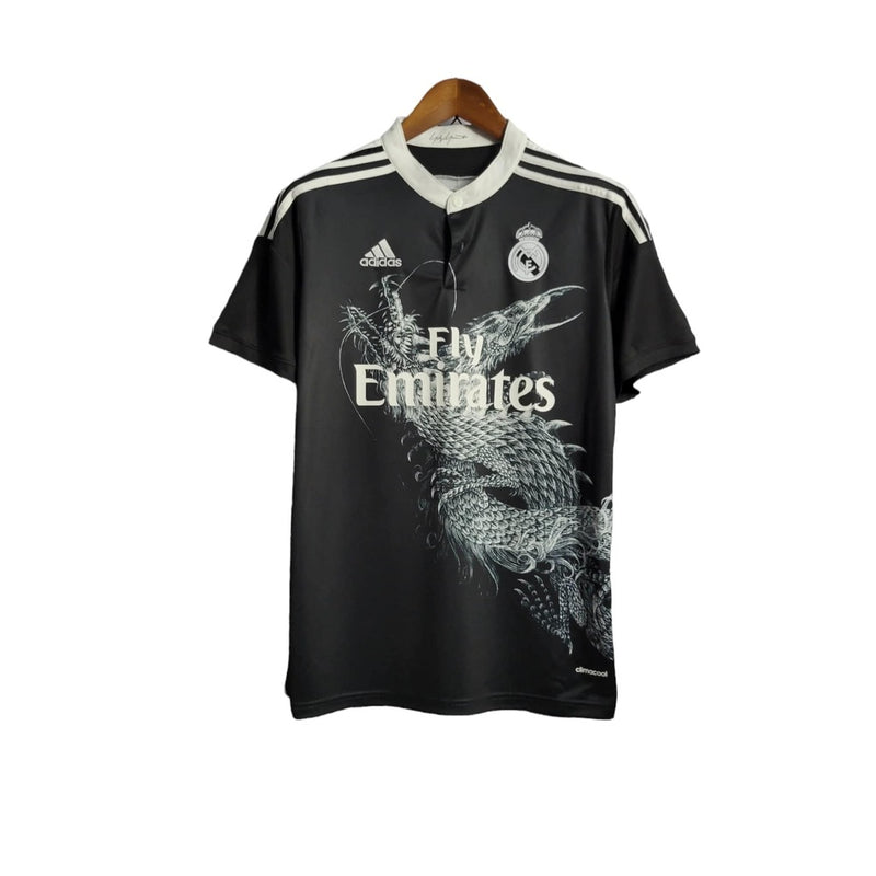 Camisa Real madrid lll Preta 2014/15 Masculina - Modelo Retrô