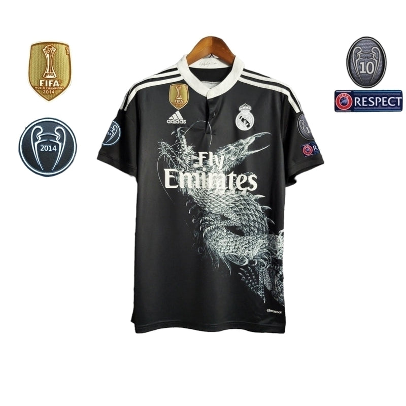 Camisa Real madrid lll Preta 2014/15 Masculina - Modelo Retrô