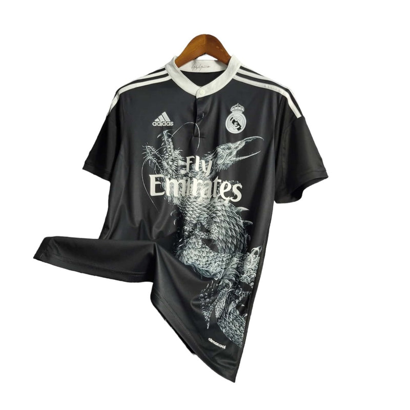 Camisa Real madrid lll Preta 2014/15 Masculina - Modelo Retrô