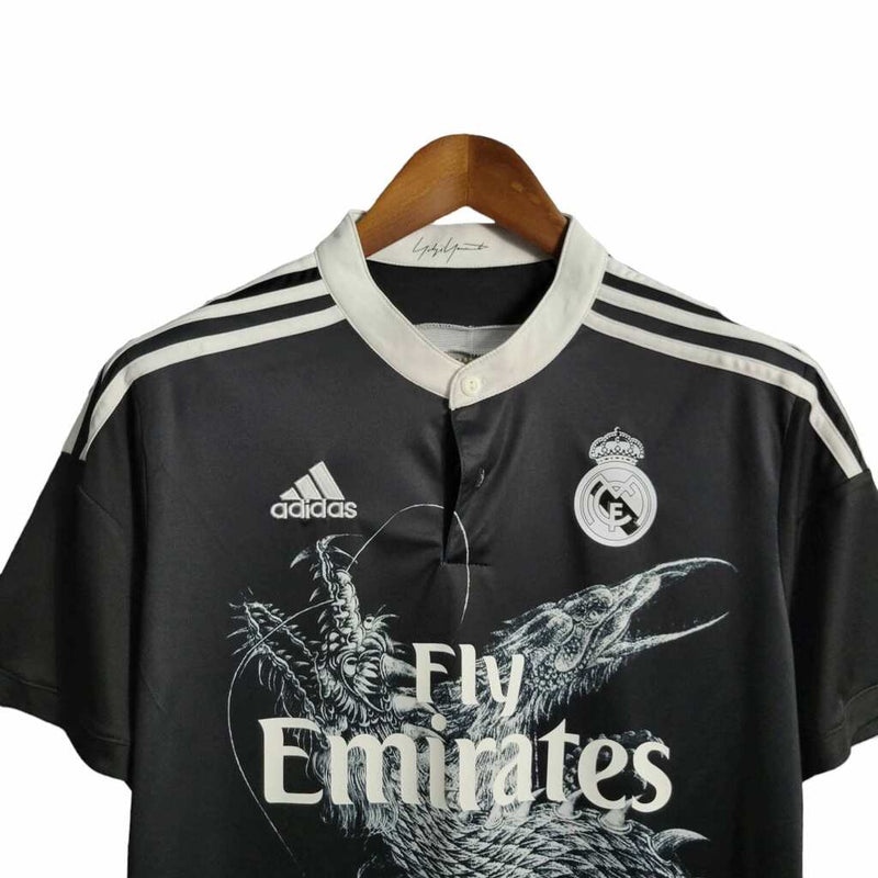 Camisa Real madrid lll Preta 2014/15 Masculina - Modelo Retrô