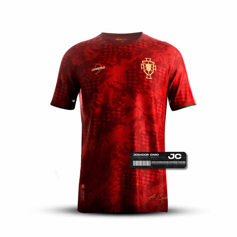 Camisa Portugal “A Seleção” Edição Limitada 24/25 Vermelha - Versão  Jogador