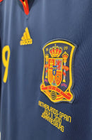 Camisa Seleção Espanha Azul 2010 Masculino - Modelo Retrô