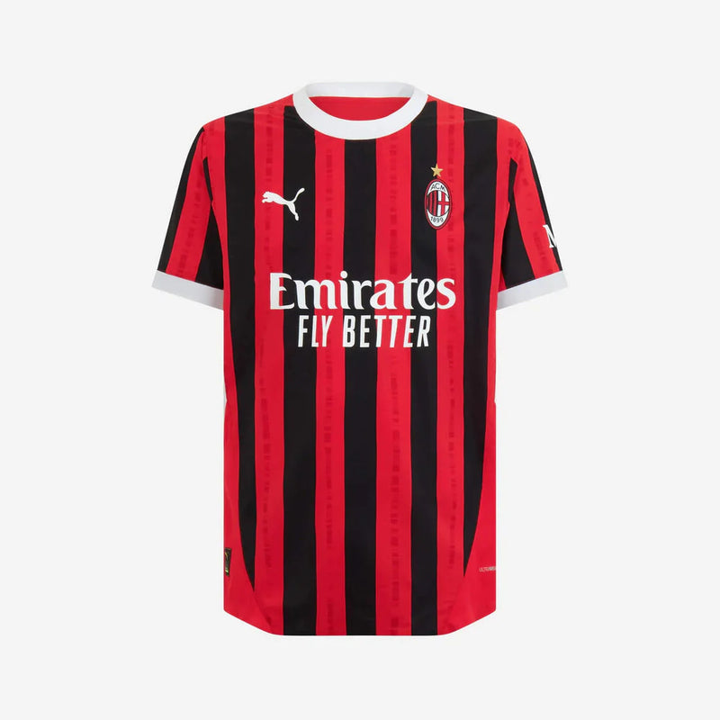 Camisa Milan l 2024/25 Vermelha e Preta - Modelo Torcedor