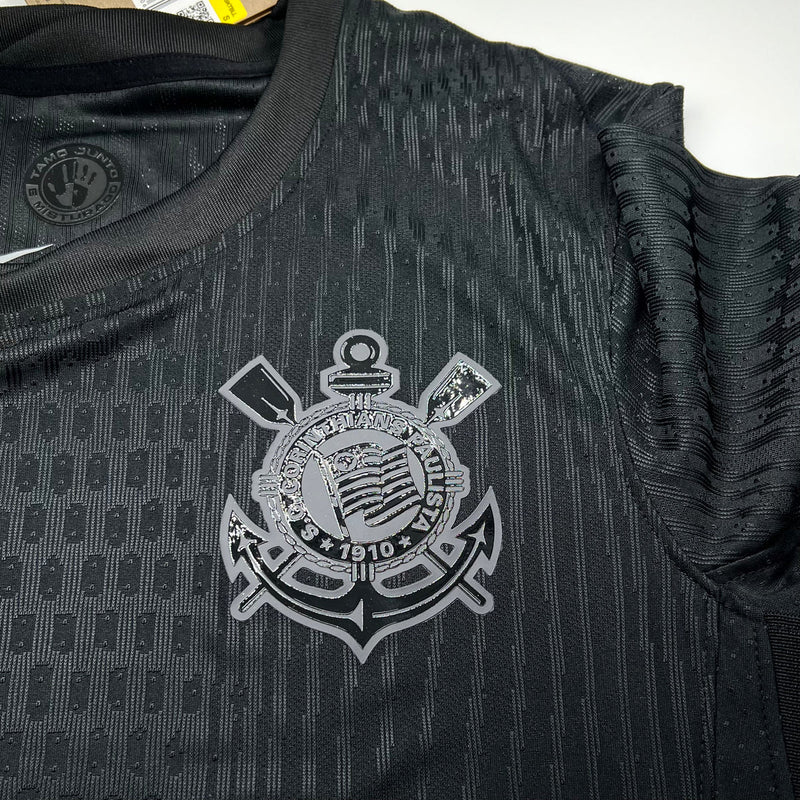 Camisa Corinthians ll 2024/25 Preta - Versão Jogador