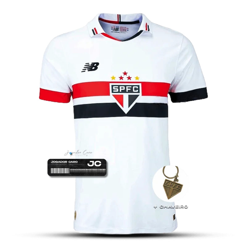 Camisa São Paulo l 2024/25 Branca + Brinde - Modelo Torcedor