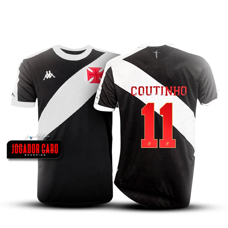 Camisa Vasco da Gama l 2024/25 Preta + COUTINHO