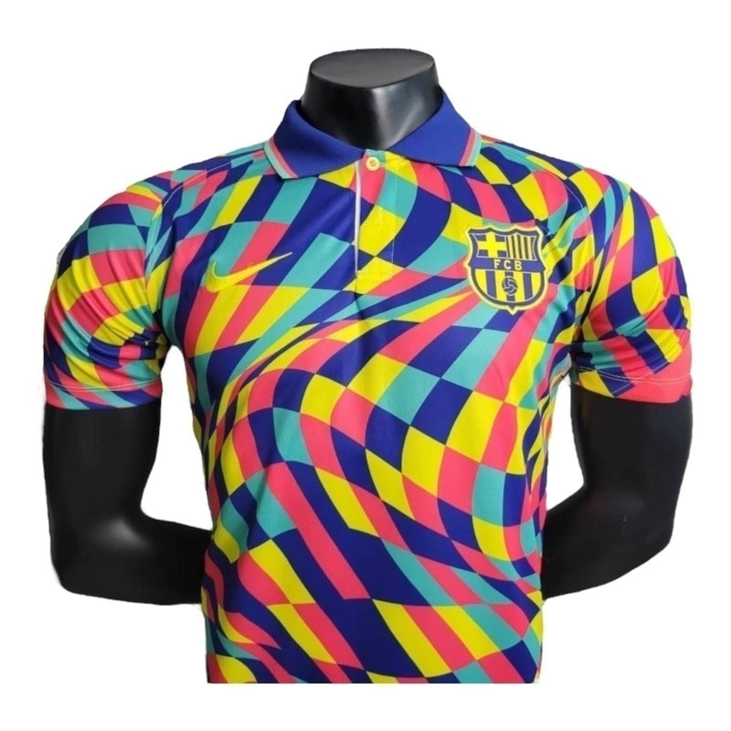 Camisa Barcelona Polo 23/24 Geométrica - Versão Jogador