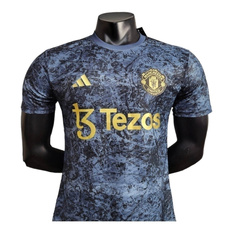 Camisa Manchester United Edição Especial 24/25 Azul - Versão Jogador