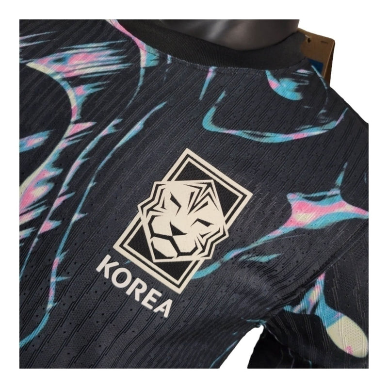 Camisa Coreia do Sul Away 24/25 Preto - Versão Jogador