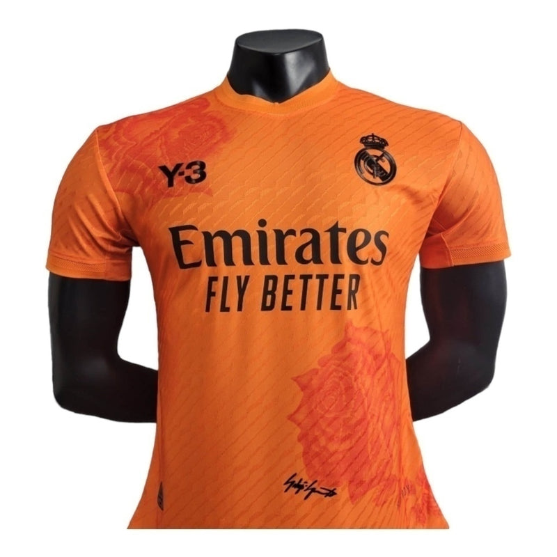 Camisa Real Madrid Edição Especial 23/24 Laranja - Versão Jogador