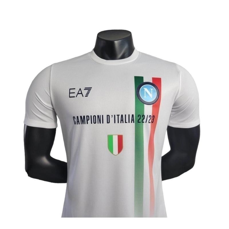 Camisa Napoli Edição Champions 23/24 Branca - Versão Jogador