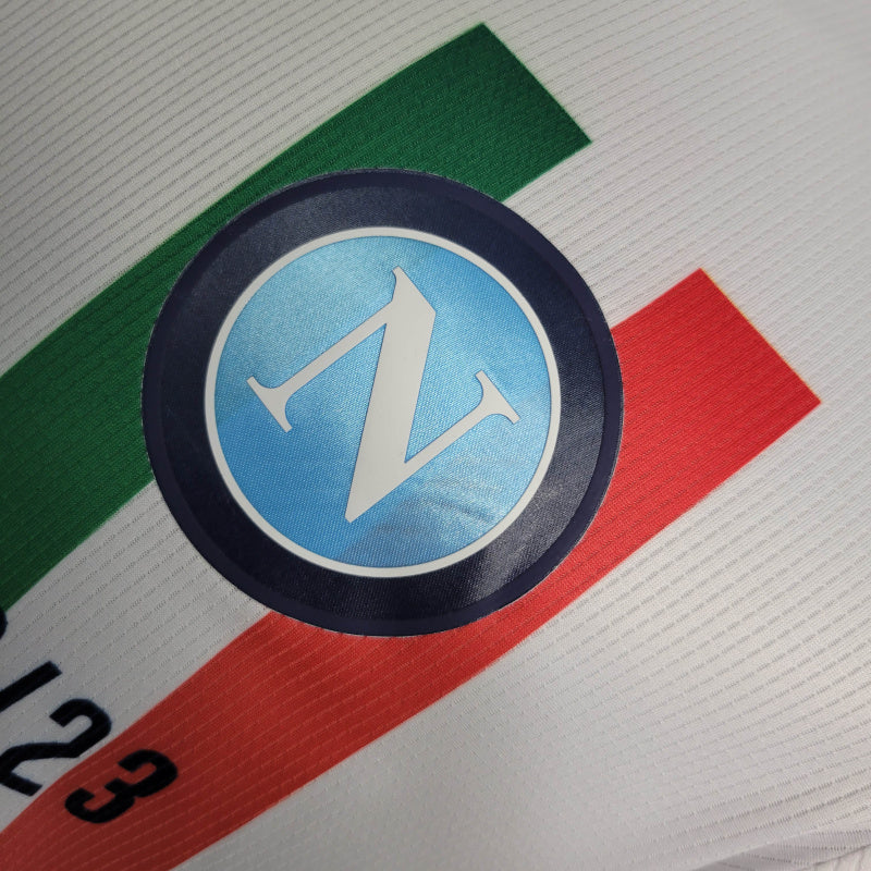 Camisa Napoli Edição Champions 23/24 Branca - Versão Jogador