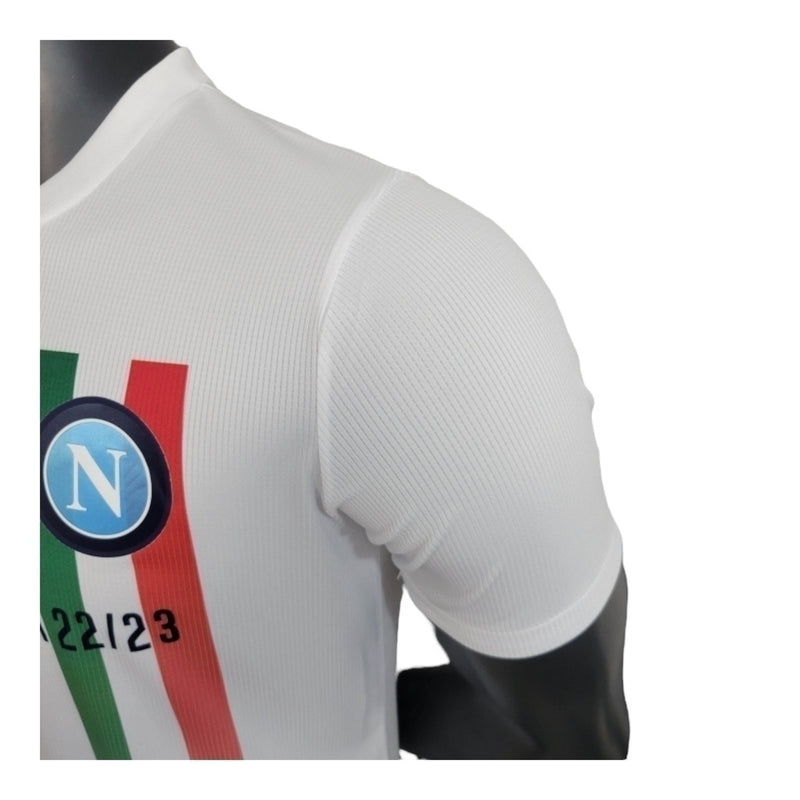 Camisa Napoli Edição Champions 23/24 Branca - Versão Jogador