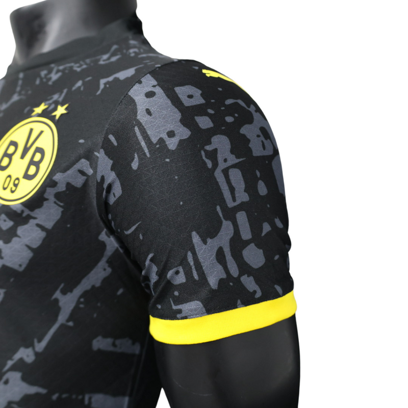 Camisa Borussia Dortmund Away 23/24 Preto - Versão  Jogador