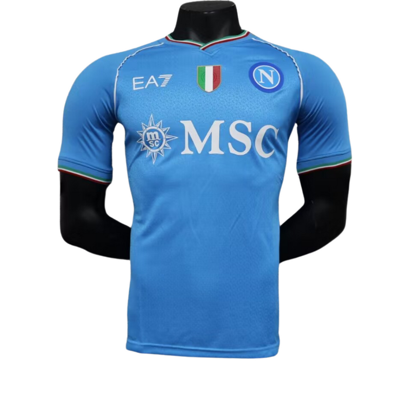 Camisa Napoli Home 23/24 Azul - Versão  Jogador