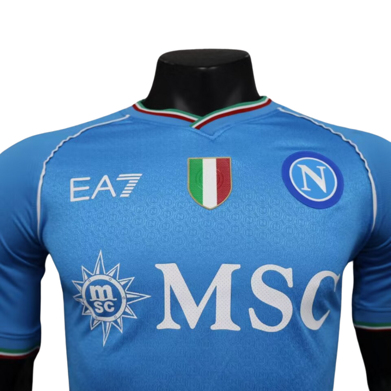 Camisa Napoli Home 23/24 Azul - Versão  Jogador