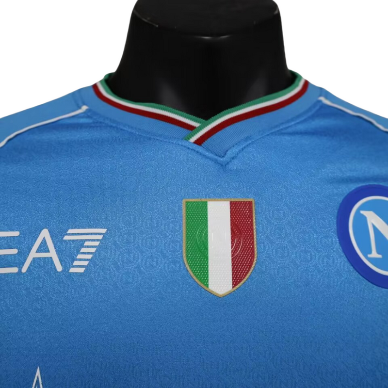 Camisa Napoli Home 23/24 Azul - Versão  Jogador