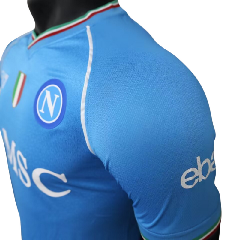 Camisa Napoli Home 23/24 Azul - Versão  Jogador