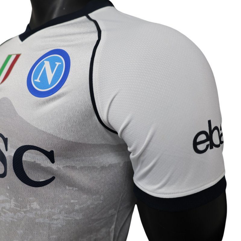 Camisa Napoli Away 23/24 Branco - Versão Jogador