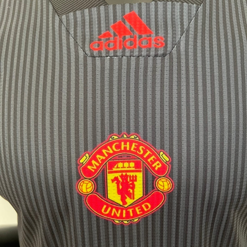 Camisa Manchester United Coleção Especial 23/24 Preto - Versão Jogador