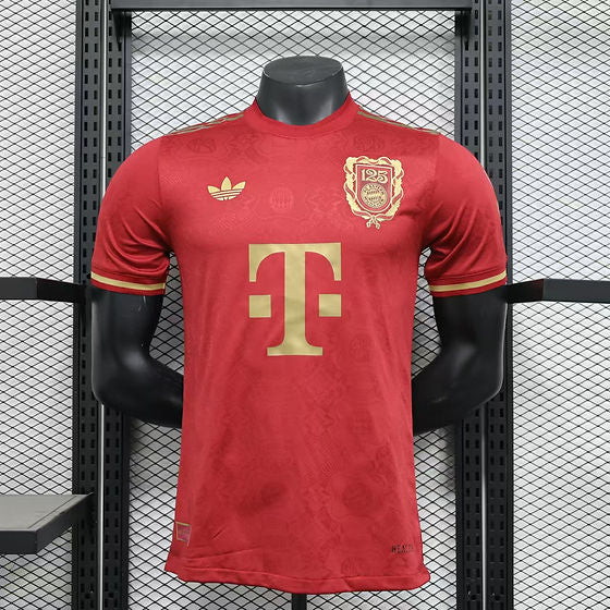 Camisa Bayern de Munique 125 anos Vermelha 2025/26 - Versão Jogador