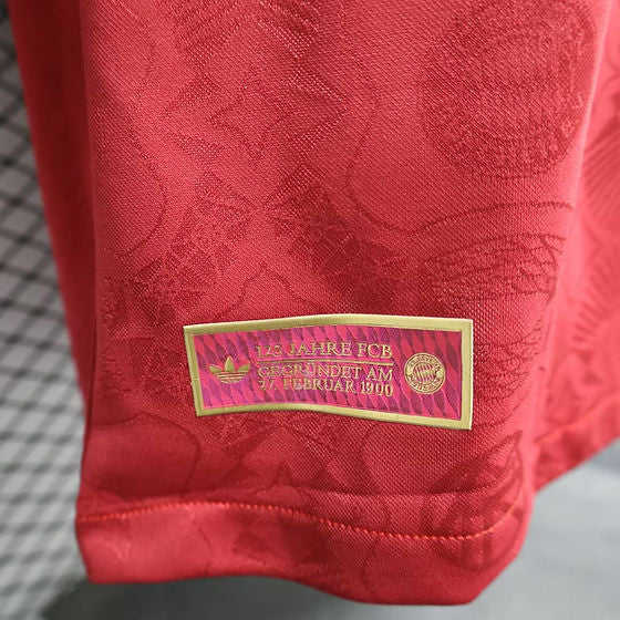 Camisa Bayern de Munique 125 anos Vermelha 2025/26 - Versão Jogador