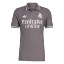 Camisa Real Madrid lll 2024/25 Cinza Carvão - Modelo Torcedor