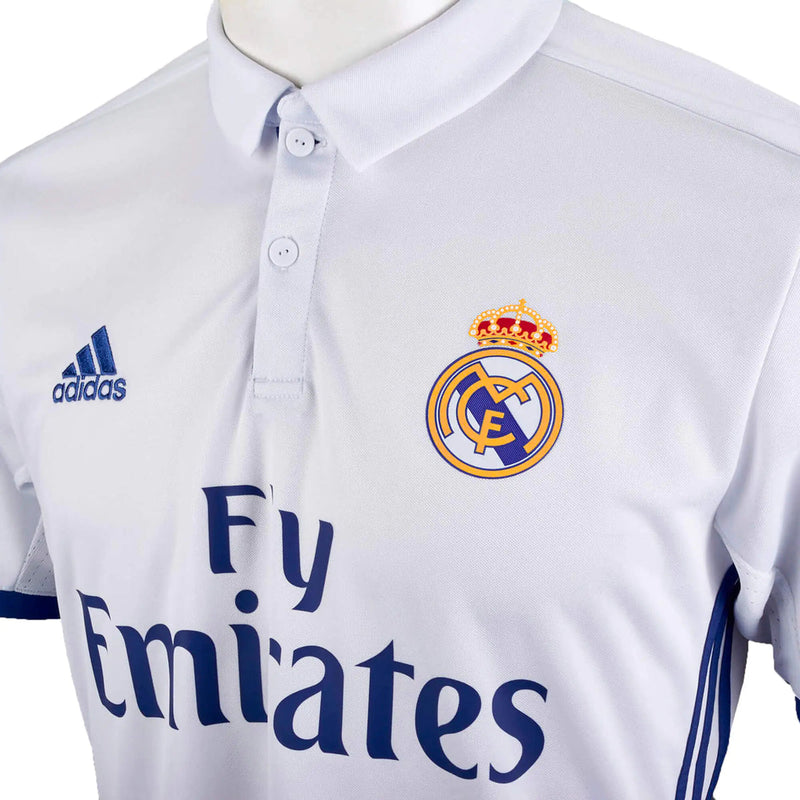 Camisa Real Madrid 2016/17 Branca - Modelo Retrô