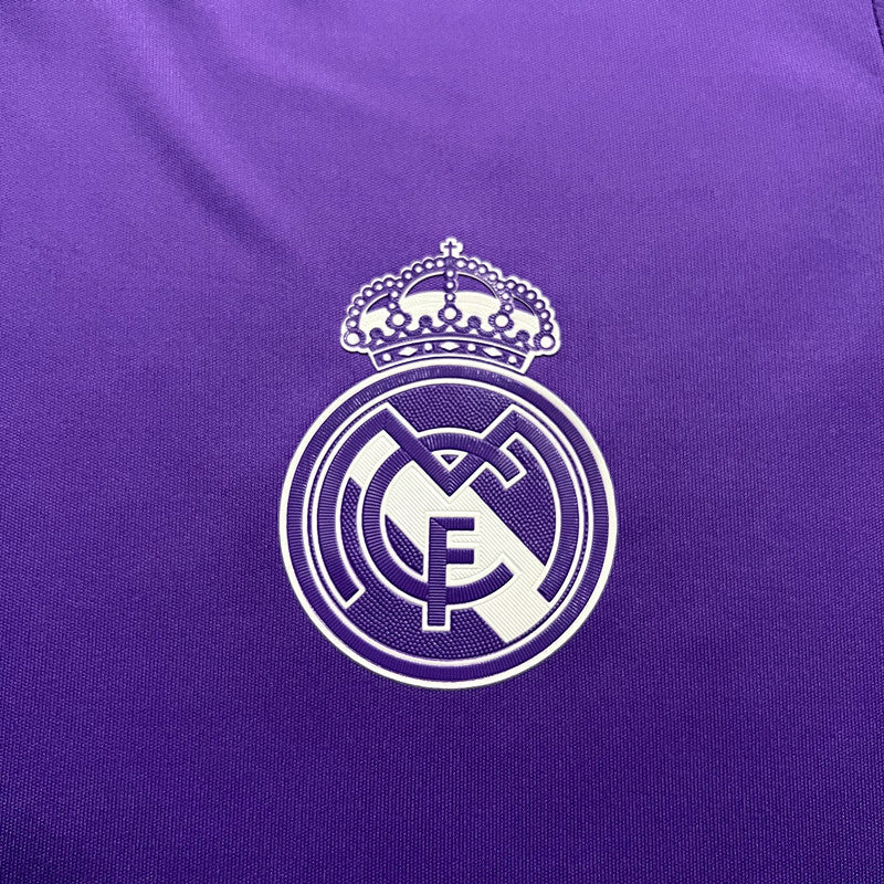 Camisa Real Madrid Roxa 2016/17 Masculina  - Modelo Retrô