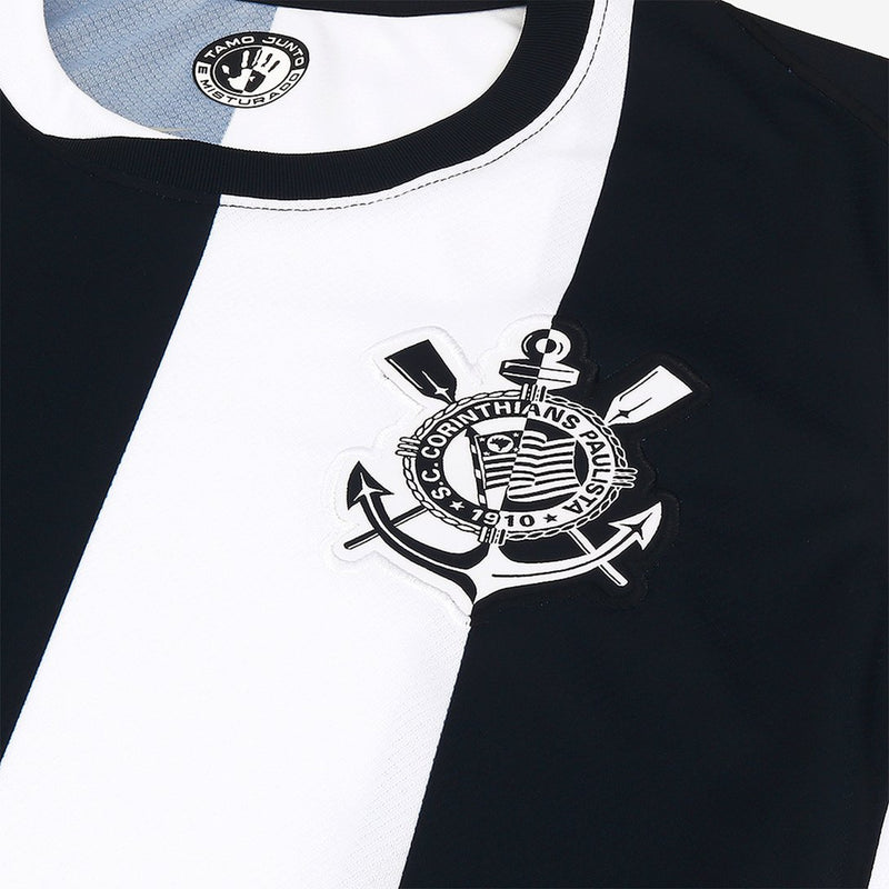 Camisa Corinthians III 24/25 Preto e Branco Masculino - Modelo Torcedor