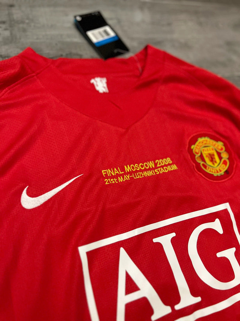 Camisa Manchester United Manga Longa Vermelho 2007/08 Masculino - Modelo Retrô