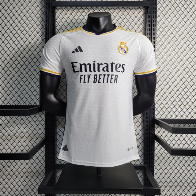 Camisa Real Madrid Home 2023/24 - Adidas Jogador Masculina - Branca