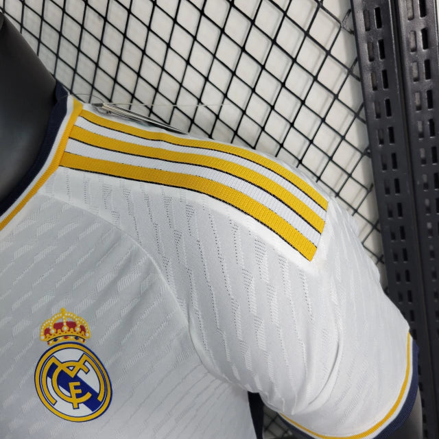 Camisa Real Madrid Home 2023/24 - Adidas Jogador Masculina - Branca