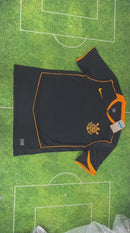 Camisa Corinthians Total 90 III 2025/26 - Preto+Laranja - Modelo Torcedor