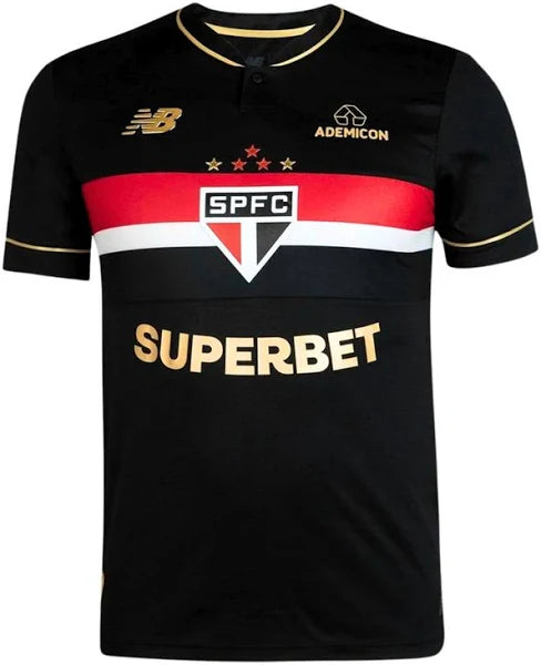 Camisa do São Paulo III 25/26  Masculina Preto - Modelo Torcedor