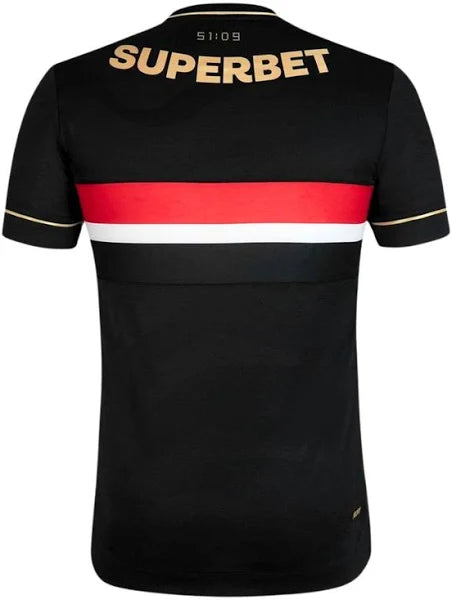 Camisa do São Paulo III 25/26  Masculina Preto - Modelo Torcedor