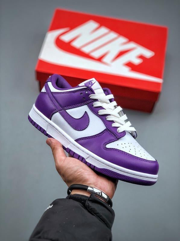 Tênis Nike SB Dunk Low "White Purple" - Rei da Pelada