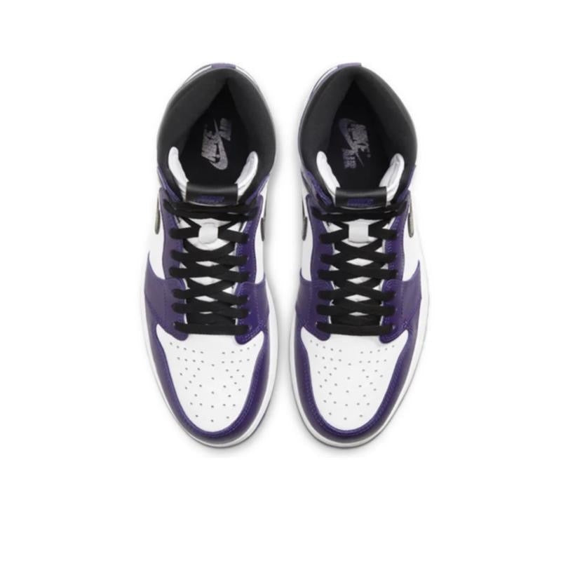 Tênis Nike Air Jordan 1 High Court Purple White 2.0 - Rei da Pelada