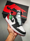 Tênis Nike Air Jordan 1 Retro High "Satin Black Toe" - Rei da Pelada
